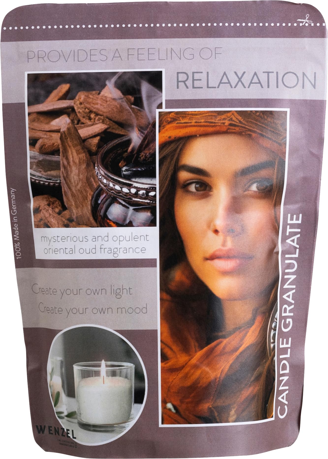 Wenzel Kerzenwachs Granulat 400g Weiß: Relaxation für DIY Duftkerzen – Made in Germany – Orientale Note